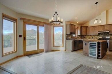 Dining room and kitchen