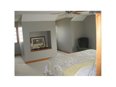 Master bedroom with unique double dormer design