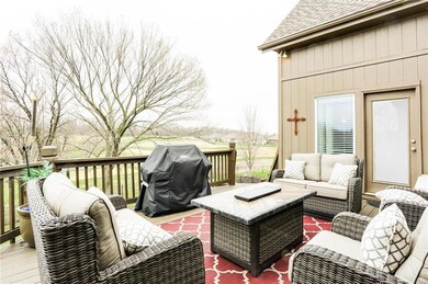 Deck off the main floor kitchen/dining area.