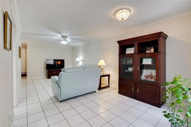 View of living room from the dining room.
