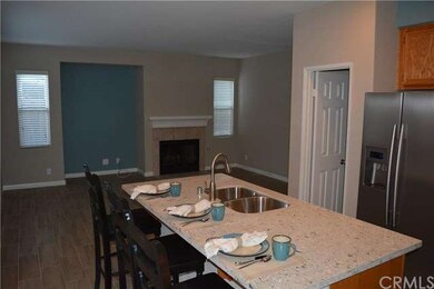 Open kitchen/family room.