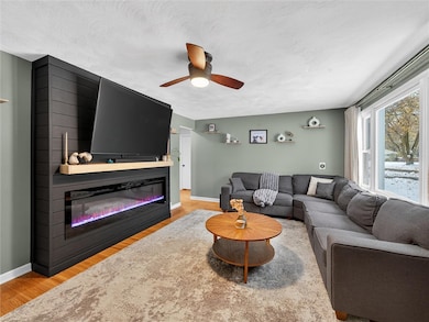 Living Rm with New Feature Wall with Electric FP