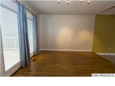 Another view of  dining room. New back deck can be