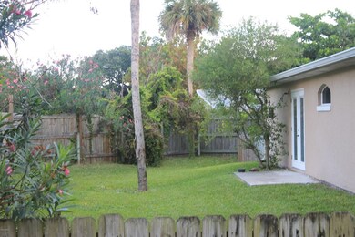 Side yard of unit C