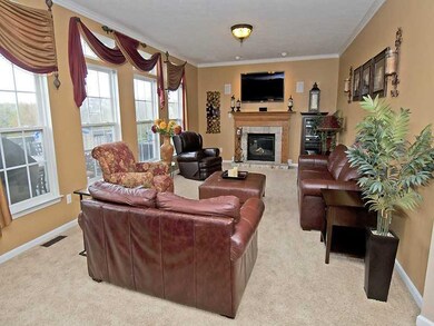 Family Room. Open concept area adjacent to kitchen