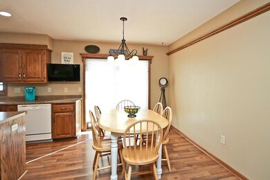 Dining area with door to patio.