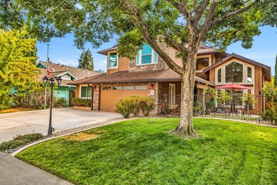 Another angle of the front - note the light post and flag pole