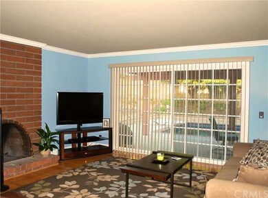 Living Room with Cozy Brick Fireplace