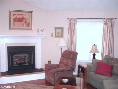 Living Room - New Wood Flooring, Fireplace and Dou