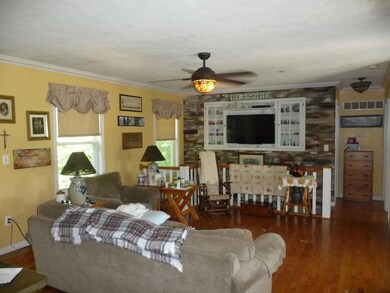 Living Room with built in TV