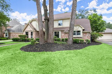 Curb appeal with mature trees.