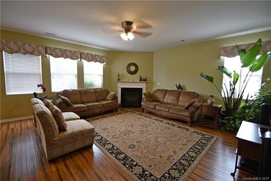 great room.  lots of windows.  fireplace as focal 