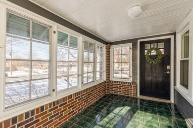 Enclosed front porch