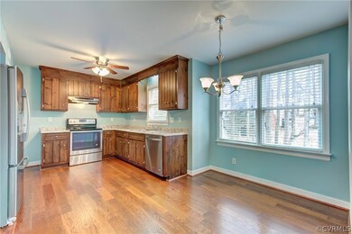 Brand new engineered wood floors in this eat in ki