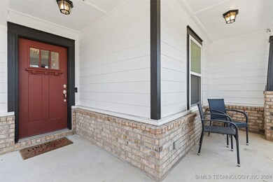 Covered patio area
