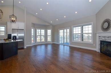Light and bright living area with sliding glass do