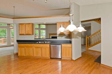 Kitchen from sink with view 0299