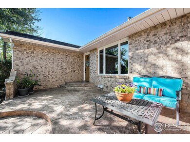 Stamped concrete front patio