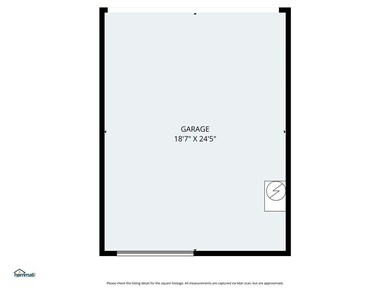 Garage Dimensions Also Note it has a Single Back Roll Up Door