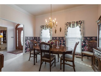Formal Dining Room with beautiful crown molding
