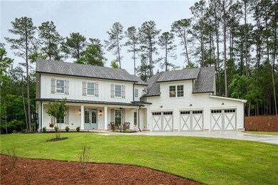 Modern farmhouse style home with board and batten 