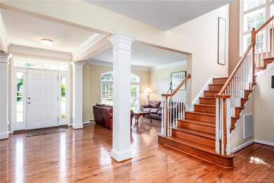 Main staircase to the second floor.