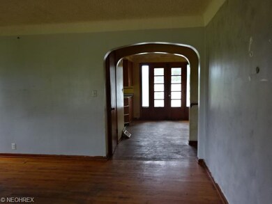 View of dining room from front foyer entrance