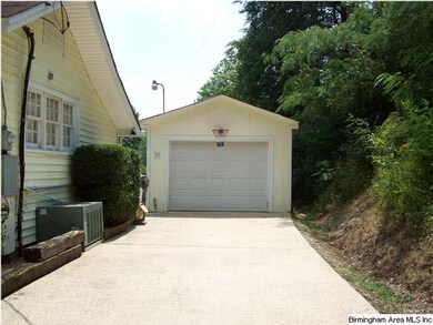 Detached Garage to the side of the home