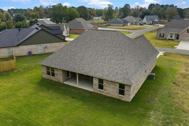 Aerial view of residential area