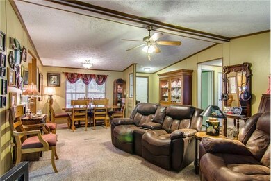 Dining room/ great room combination.