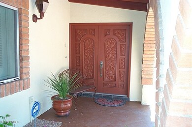 Carved Front Door
