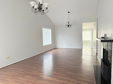 The living room is large enough to accommodate a d
