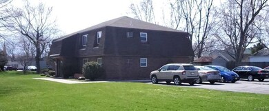 North side with parking lot