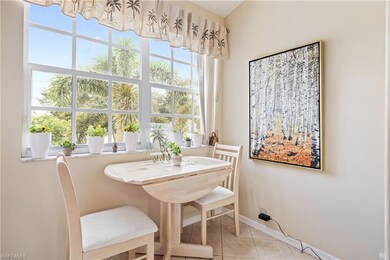 Dining room featuring light tile patterned floors