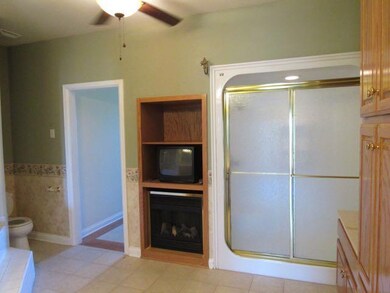Shower in the master suite