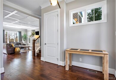 The Foyer area looking into the Family Room area