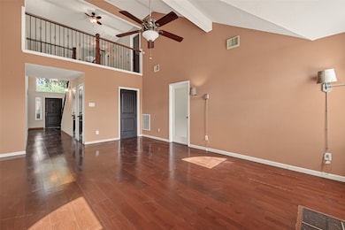 Alternate view of the living space. The high ceilings help amplify the space.