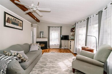 built-ins & gas fireplace