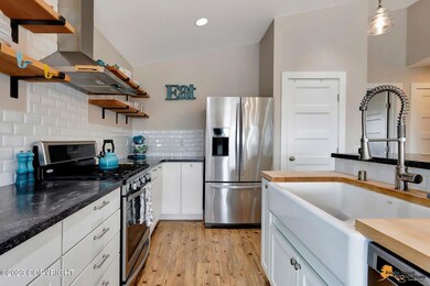Open kitchen with . . .