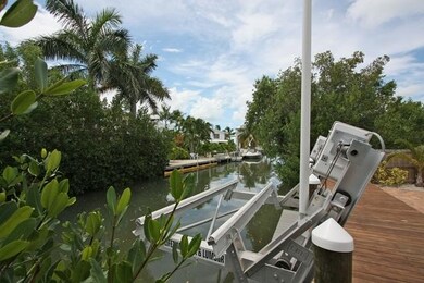 Boat lift, canal to south