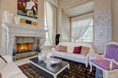  custom designed fireplace in formal living room