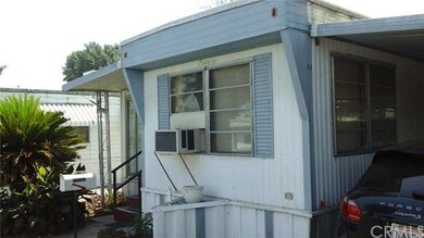 Front of mobile home