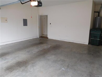 Interior of garage
