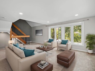 Virtually staged main floor living room, approx. 1