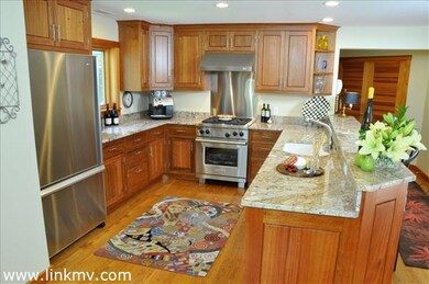 Wolf Gas stove, granite counter top