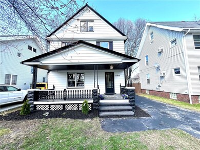 View of front of property with covered porch