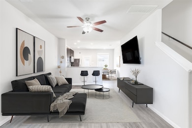 Digitally Staged! This spacious living room offers