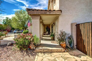 RV gate & flagstone walkway