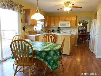 Kitchen. Bright and spacious at-in kitchen has a b