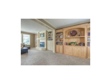 These beautiful builtins are in the living room or